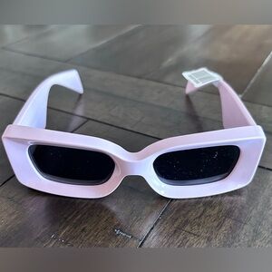 Chunky baby pink Versace sunglasses